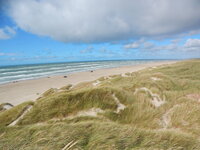 On the shores of the North Sea in Denmark
